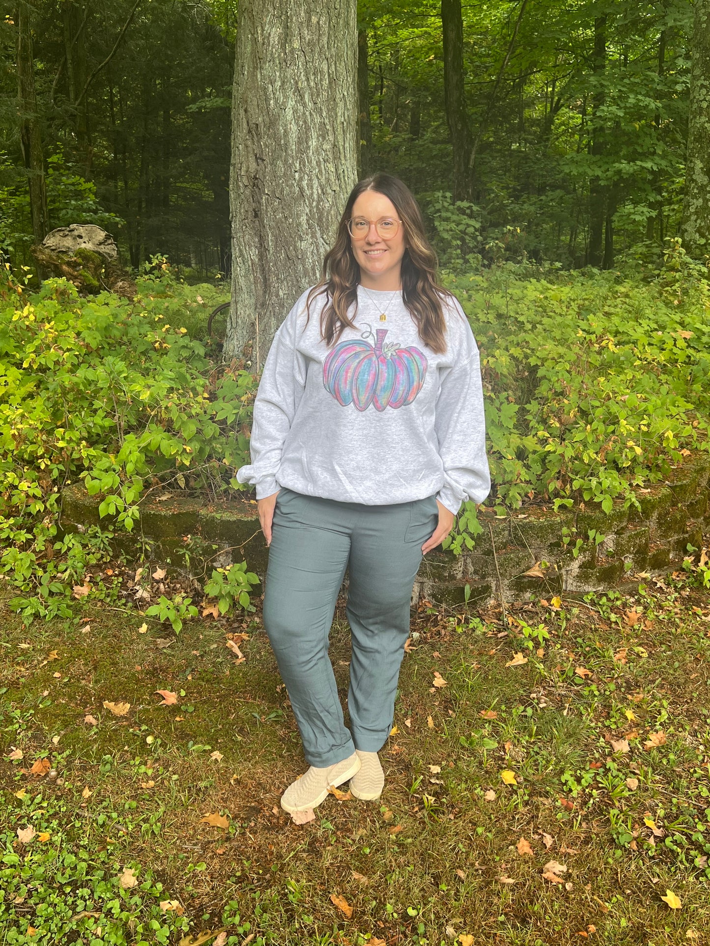 Watercolor Pumpkin Sweatshirt