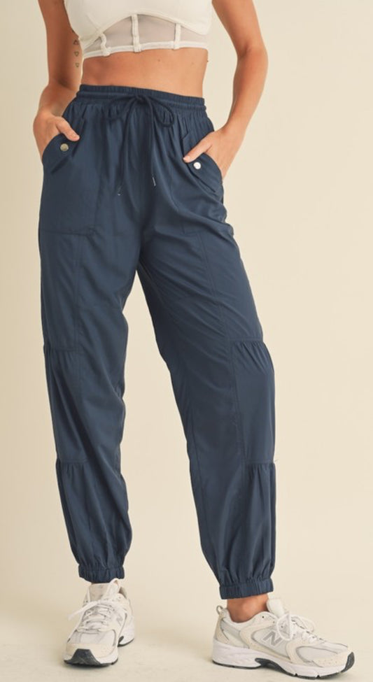 Blue Navy Essential Cargo Pants