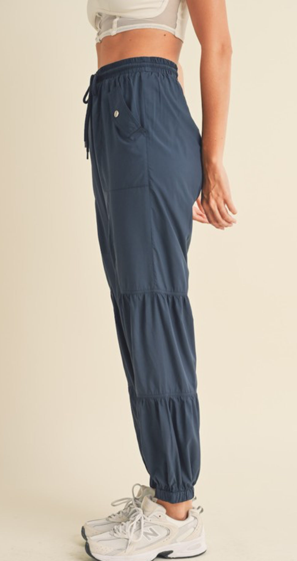 Blue Navy Essential Cargo Pants