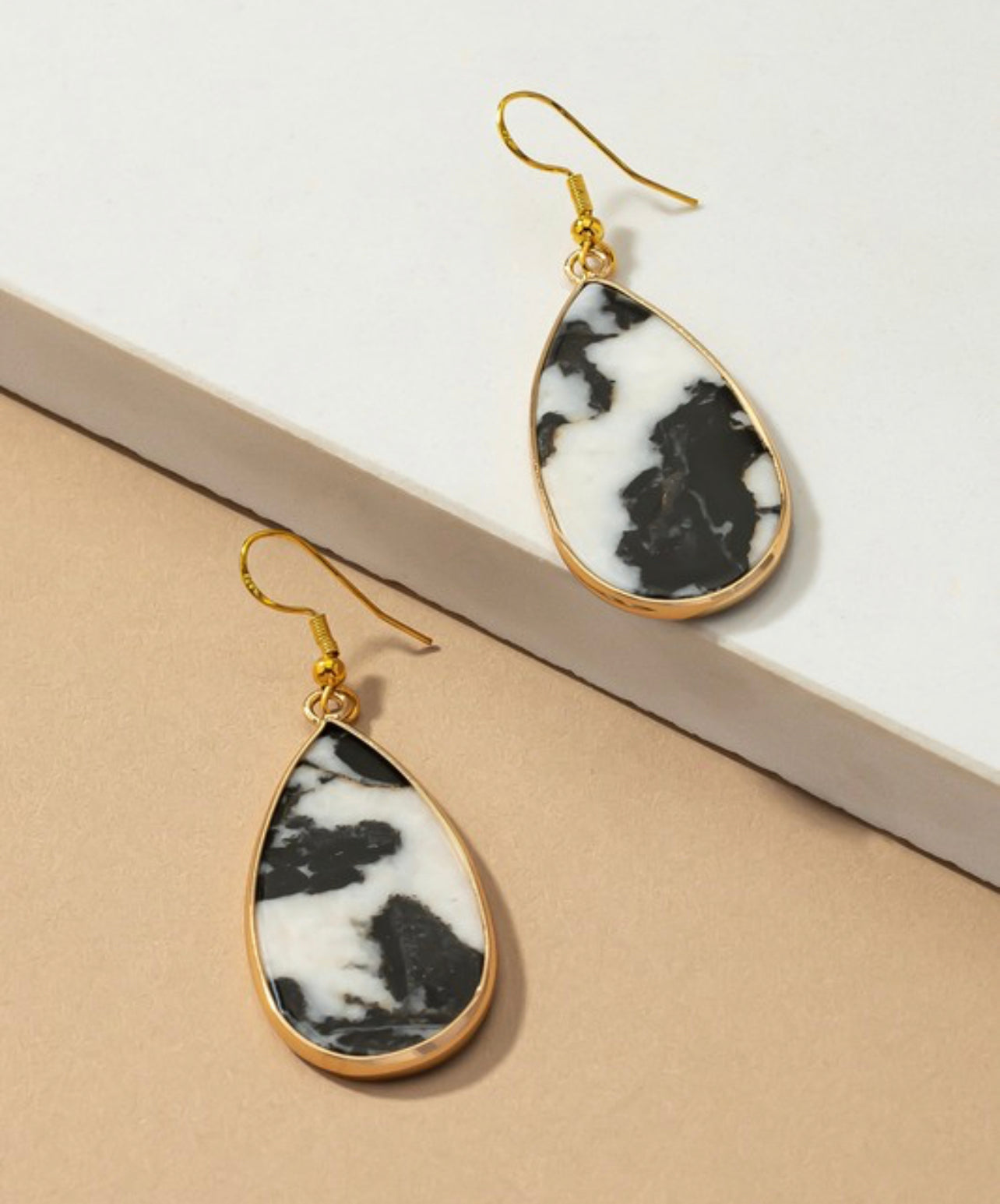 Teardrop Stone Earrings