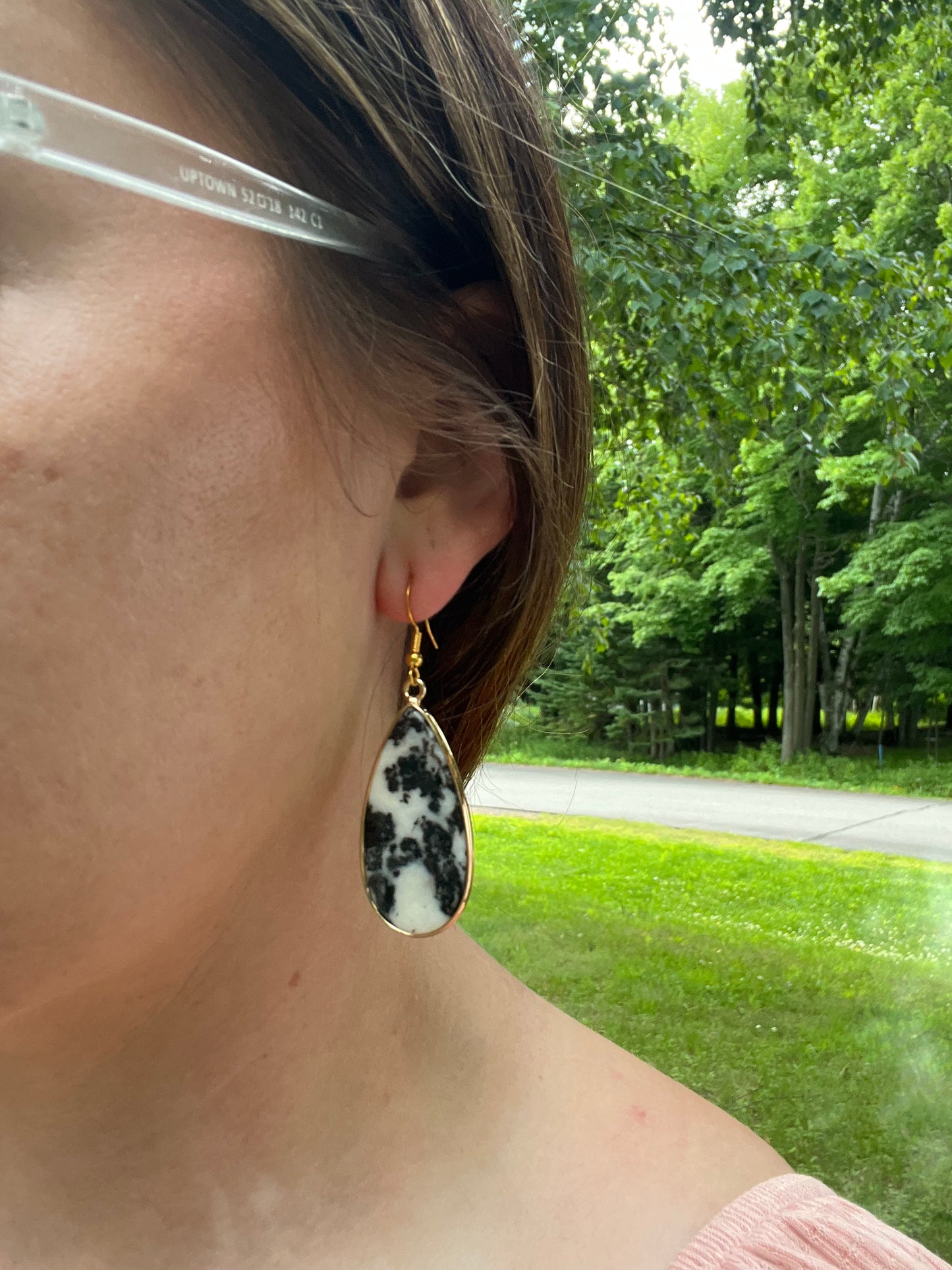 Teardrop Stone Earrings