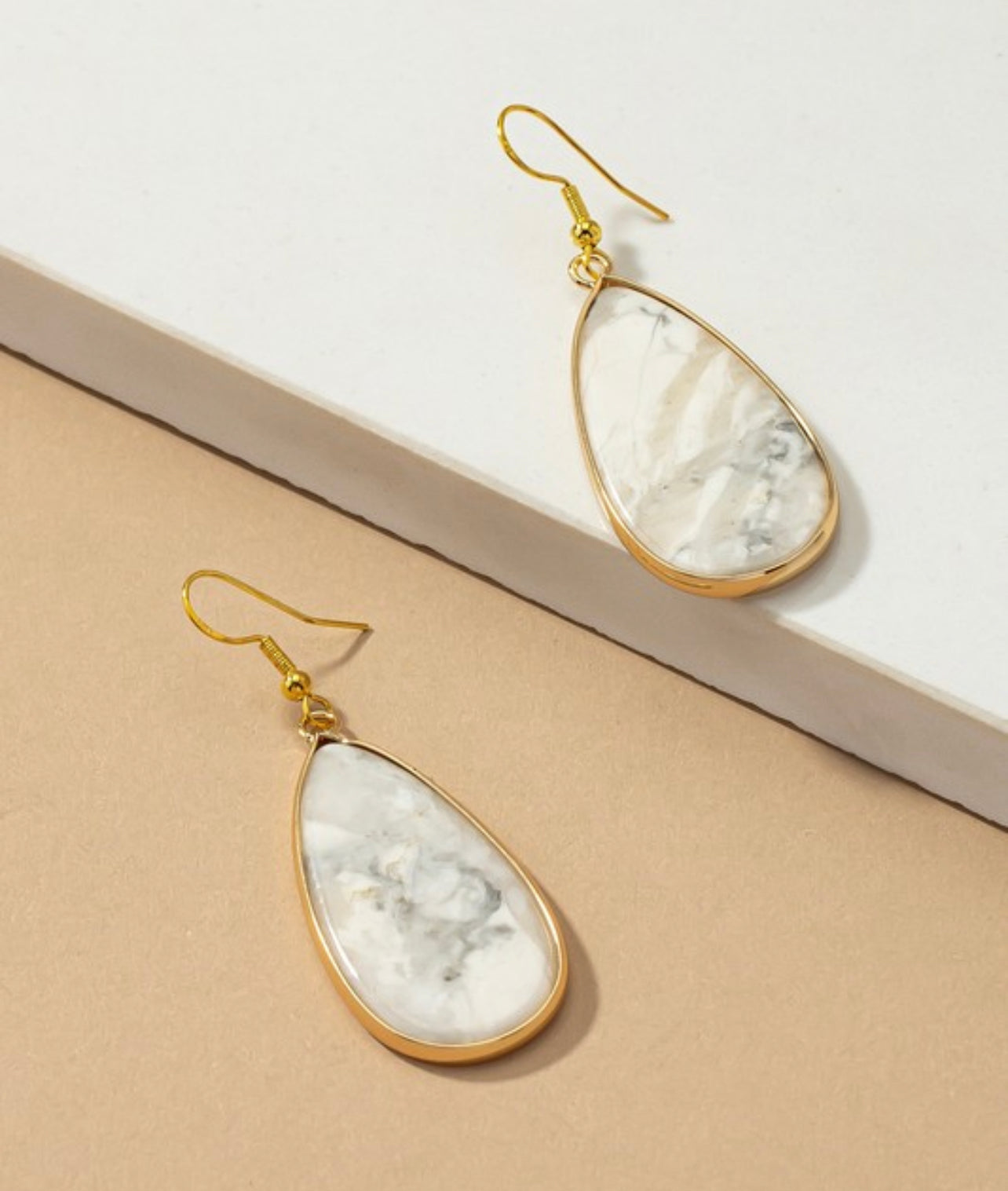 Teardrop Stone Earrings